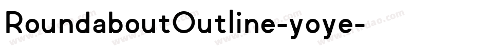 RoundaboutOutline-yoye字体转换