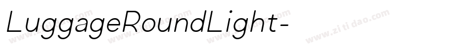 LuggageRoundLight字体转换
