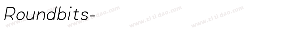 Roundbits字体转换