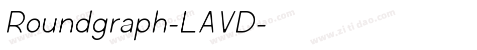 Roundgraph-LAVD字体转换