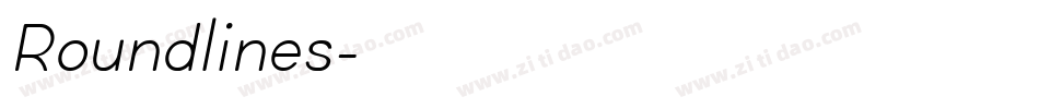 Roundlines字体转换