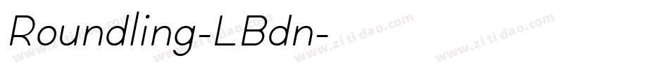 Roundling-LBdn字体转换
