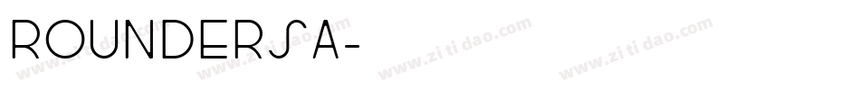 ROUNDERSA字体转换
