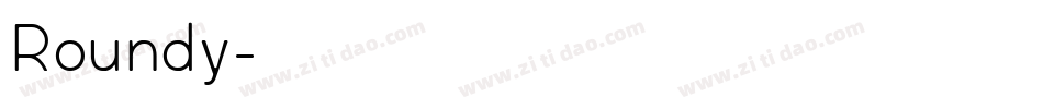 Roundy字体转换