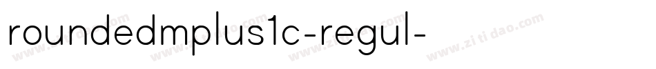roundedmplus1c-regul字体转换