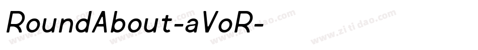 RoundAbout-aVoR字体转换