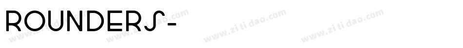 ROUNDERS字体转换
