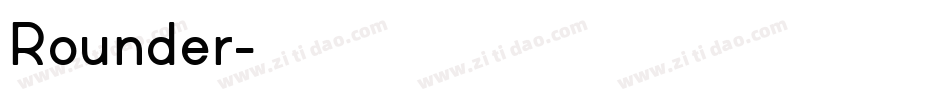 Rounder字体转换