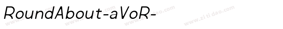 RoundAbout-aVoR字体转换