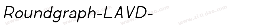 Roundgraph-LAVD字体转换