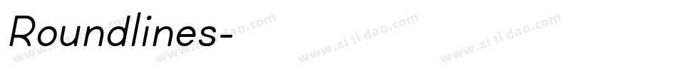 Roundlines字体转换
