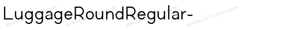 LuggageRoundRegular字体转换