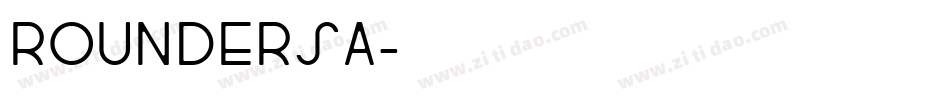 ROUNDERSA字体转换