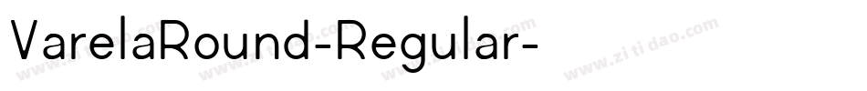 VarelaRound-Regular字体转换