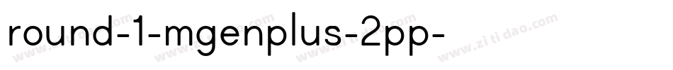 round-1-mgenplus-2pp字体转换