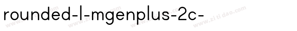 rounded-l-mgenplus-2c字体转换
