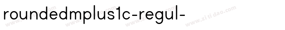roundedmplus1c-regul字体转换