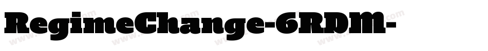 RegimeChange-6RDM字体转换