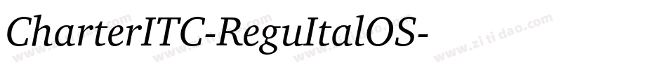 CharterITC-ReguItalOS字体转换