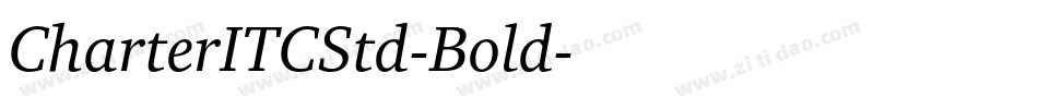 CharterITCStd-Bold字体转换