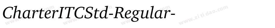 CharterITCStd-Regular字体转换