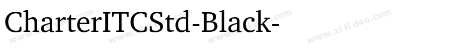 CharterITCStd-Black字体转换