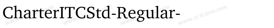 CharterITCStd-Regular字体转换