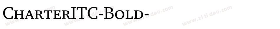 CharterITC-Bold字体转换