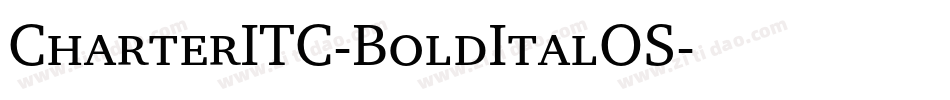 CharterITC-BoldItalOS字体转换