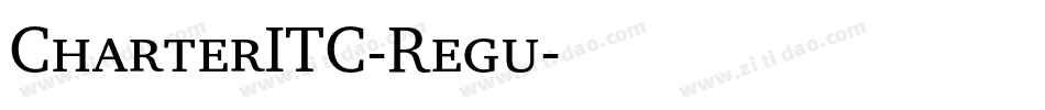 CharterITC-Regu字体转换