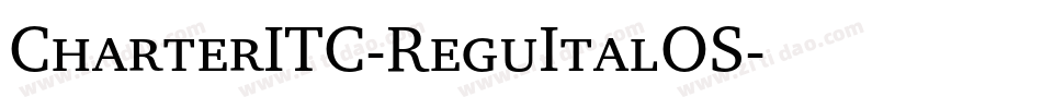 CharterITC-ReguItalOS字体转换