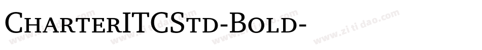 CharterITCStd-Bold字体转换