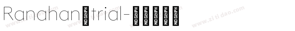 Ranahan_trial字体转换