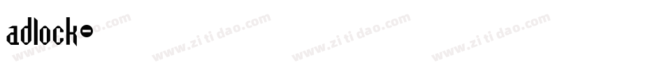 adlock字体转换