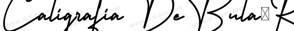 CaligrafiaDeBula-Regio字体转换