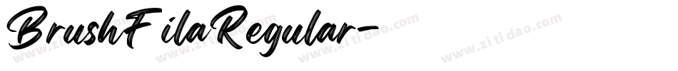 BrushFilaRegular字体转换