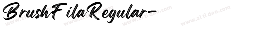 BrushFilaRegular字体转换