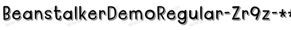BeanstalkerDemoRegular-Zr9z字体转换