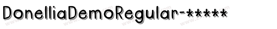DonelliaDemoRegular字体转换