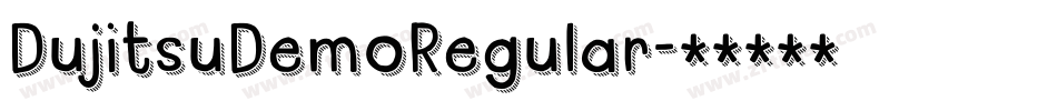 DujitsuDemoRegular字体转换