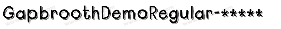 GapbroothDemoRegular字体转换