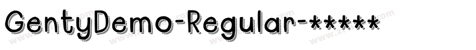 GentyDemo-Regular字体转换