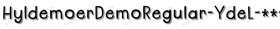 HyldemoerDemoRegular-YdeL字体转换