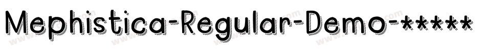 Mephistica-Regular-Demo字体转换
