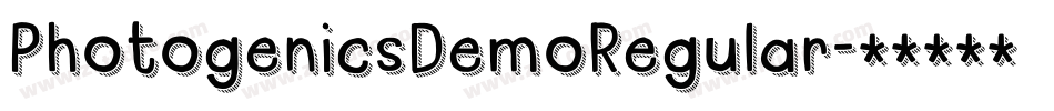 PhotogenicsDemoRegular字体转换