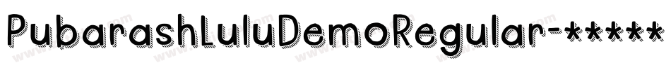 PubarashLuluDemoRegular字体转换