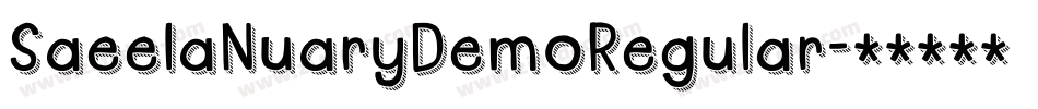 SaeelaNuaryDemoRegular字体转换