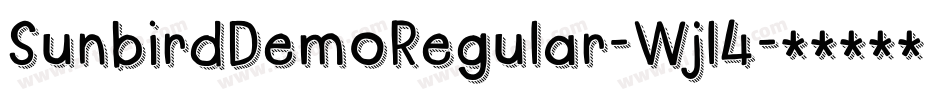 SunbirdDemoRegular-Wjl4字体转换