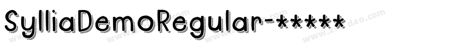 SylliaDemoRegular字体转换