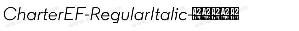 CharterEF-RegularItalic字体转换